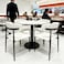 Premium Dining Chair,Artificial Leather Scratch-Resistant Restaurant Chair  Upholstery for Small Apartments Hotels Caf&eacute;s(Off White)