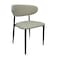 Premium Dining Chair,Artificial Leather Scratch-Resistant Restaurant Chair  Upholstery for Small Apartments Hotels Caf&eacute;s(Light Gray)