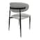 Premium Dining Chair,Artificial Leather Scratch-Resistant Restaurant Chair  Upholstery for Small Apartments Hotels Caf&eacute;s(Light Gray)
