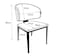 Premium Dining Chair Luxurious Artificial Scratch-Resistant Leather Restaurant Chair Heavy-Duty Metal Frame for Homes Hotels Caf&eacute;s(Light Gray)