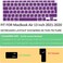 EU/UK Layout Russian Language Silicone Keyboard Cover Skin For MacBook Air 13" 2020 With Touch ID Model:- A2179/A2337 M1 Chip, Keyboard Accessories" Purple