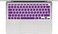 EU/UK Layout Russian Language Silicone Keyboard Cover Skin For MacBook Air 13" 2020 With Touch ID Model:- A2179/A2337 M1 Chip, Keyboard Accessories" Purple