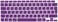 EU/UK Layout Russian Language Silicone Keyboard Cover Skin For MacBook Air 13" 2020 With Touch ID Model:- A2179/A2337 M1 Chip, Keyboard Accessories" Purple
