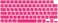 US Layout Russian Language Silicone Keyboard Cover for MacBook Air 13.6" &amp;15" M2/M3 A2681/A3113,M2/M3 A2941/A3114, 2023-2021 MacBook Pro 14" &amp; 16" A2918/A2992/A2442/A2779/A2991/A2485/A2780, Pink