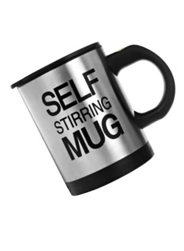 Stirring Mug Black/Silver 10cm