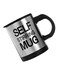 Stirring Mug Black/Silver 10cm