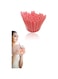 Sweet seven 50 Pink Heart-Shaped Disposable Drinking Straws - Individually Wrapped Plastic Straws for Valentine's Day, Birthday, Bridal Showers, and Wedding Supplies