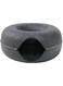 Lomeshow Cat Donut Cave, Cat Tunnel Bed for Indoor Cats, Scratch Resistant Cat Toys for Medium Cats up to 19.8 lbs,Cat Cave for Indoor Cats,Scratch Resistant Donut Cat Bed (Dark Grey, Medium)