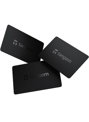 Tangem Crypto Hardware Wallet 2.0 [PACK OF 3 Cards] - Black