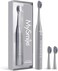 MySmile DY156 Electric Toothbrush for Adults, Rechargeable Sonic Battery Toothbrush Portable with 3 Brush Heads, 2 Mins 5 Modes Smart Timer, 45000VPM, One Charge for 60 Days (Gray, M)