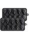 AUFUYAOLIN Silicone Chocolate Molds Skull Candy Mold for Jelly Crayon Resin, Pack of 2