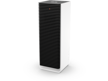Stadler Form Sam Fan Heater with WiFi, PTC Ceramic Heating Element, Auto Mode, Thermostat, Tilt Protection, 4 Power Levels, 700-2,000 W, Mobile, Energy Saving, Quiet, White/Black