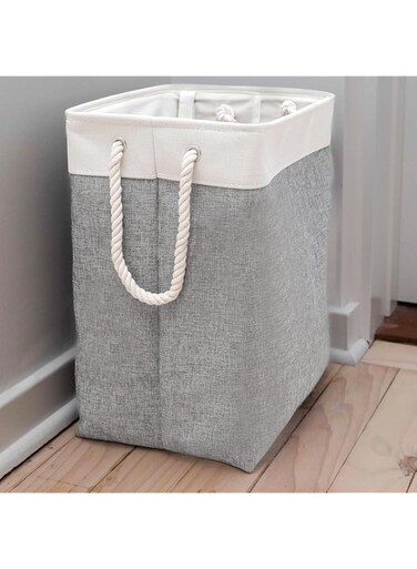 HOME Foldable Laundry Hamper Bag with Handles, 65 Litres Collapsible Laundry Basket Dirty Clothes Basket/Washing basket. Ideal travel laundry bag storage basket