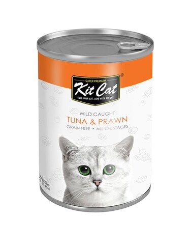 Wild Caught Tuna with Prawn Canned Cat Wet Food 400g