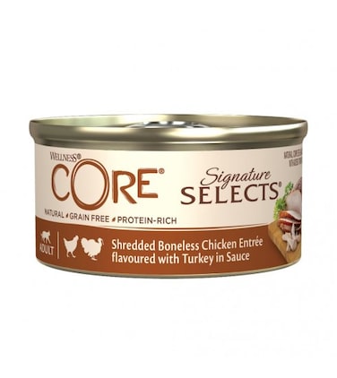 Wellness Core Signature Selects Shredded Chick with Turk Adult Cat 79g