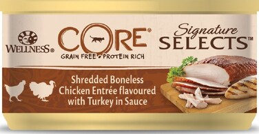 Wellness Core Signature Selects Chunky Chicken with Turkey Adult Cat 79g