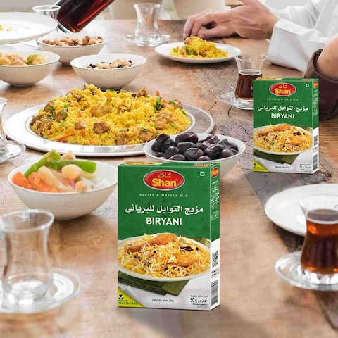 شان وصفة بيرياني وخلطة التتبيل 50 غرام
