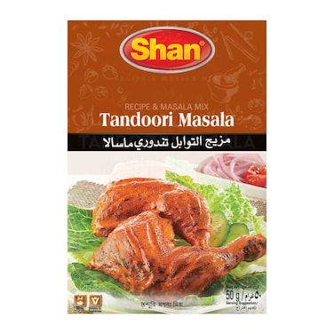 Shan Tandoori Style Chicken Barbeque Recipe And Seasoning Mix 50g