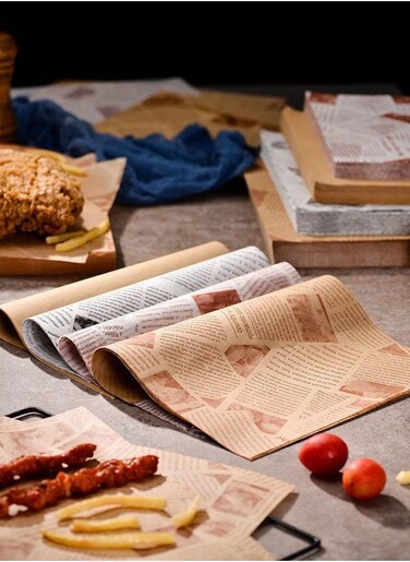 Bread Sandwich Burger Fries Food Grade Oil Proof Paper Grease Greaseproof Wrappers Wrapping Baking Tools Gift Tissue 100PCS