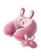 Memory Foam Animal Travel Pillow, Comfortable Neck Pillow with Cute Eye Mask Lightweight Traveling Pillow for Airplane, Car, Train, Bus and Home Use (Bunny)