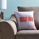 Iron Man Letter Printed Style Pillow Polyester Grey/Red 40 x 40cm