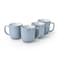 Art Stoneware IVY 4PCS Mug Set   420 ML Blue Coffee Mug Set   Durable Coffee Cup Set for Home &amp; Office   Cups for Cappuccino, Latte, Tea &amp; Cocoa Restaurant Coffee Mugs