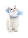 Soft Pet Recovery Collars for Dogs &amp; Cats, Protective Cone Collar for Dogs &amp; Cat, PVC Cat Recovery Cone with Soft Pillow, Surgery Recovery Cone for Small Pets (Blue, Medium)