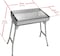 Portable Stainless Steel Charcoal Grill - Folding BBQ Grill for Outdoor Camping, Lightweight and Premium Barbecue Experience for Travel and Wild Adventures