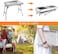 Portable Stainless Steel Charcoal Grill - Folding BBQ Grill for Outdoor Camping, Lightweight and Premium Barbecue Experience for Travel and Wild Adventures