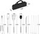 9 Pcs BBQ Grill Tool Set Stainless Steel Barbecue Accessories Kits with Carry Bag