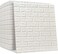 PE Foam 3D Wall Tile Pattern, Self-Adhesive, Anti-Collision, Waterproof Wall Sticker (70x77cm), Bundle of 10pcs - White