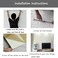 PE foam 3D wall tile pattern self-adhesive anti-collision waterproof wall sticker (70x77cm) (Bundle of 10pcs white)
