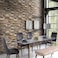 3D Self Adhesive Wall Paper Brick Stone Sticker for Bedroom Livingroom 45 x 300centimeter