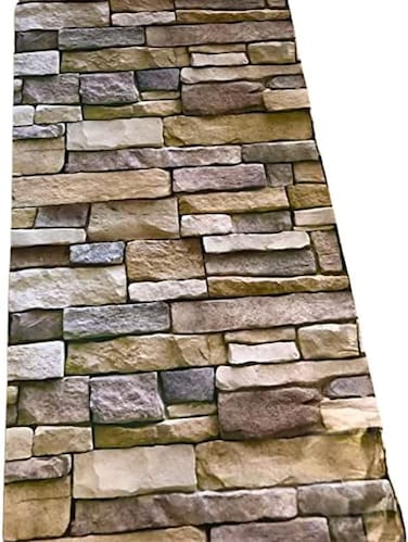 3D Self Adhesive Wall Paper Brick Stone Sticker for Bedroom Livingroom 45 x 300centimeter