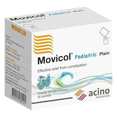 Movicol Pediatric Powder Sachets For Constipation Relief 6.9g, Pack of 30&rsquo;s