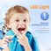 SEAGO Toddler Electric Toothbrushes for Baby Ages 0-3 Years, Baby Toothbrush with Smart Timer and Suction Base, 4 Replacement Brush Heads SG-513(Pink-C) (navy)