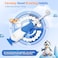 SEAGO Toddler Electric Toothbrushes for Baby Ages 0-3 Years, Baby Toothbrush with Smart Timer and Suction Base, 4 Replacement Brush Heads SG-513(Pink-C) (navy)