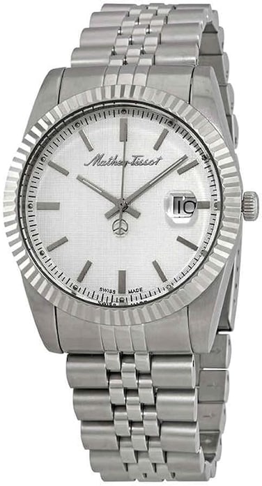 Mathey III Quartz Silver Dial Men's Watch H810AI