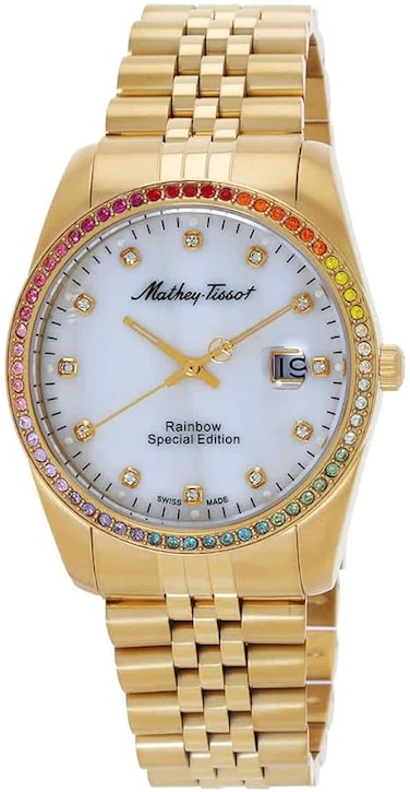 Mathy Quartz White Dial Unisex Watch H809PQYI