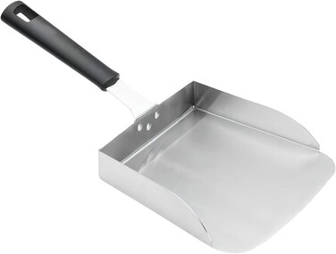 Stainless Steel Griddle Spatula &acirc;&euro;&ldquo; Heavy Duty Food Mover with Heat-Resistant Handle for Smash Burgers, Stir Fry, Pizza, Scrambled Eggs, Fried Rice, Flat Top Grill Tool