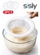 3pcs Kitchen Ultra-Fine Nylon Mesh Strainer 5.51 Inch, Plastic Sieve Fine Mesh with Handle Kitchen Tool For Soy Milk, Coffee, Milk, Yogurt, Juice,Tea Leaf Filter, Honey (400 mesh)
