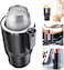 2-in-1 Smart Car Cup Cooler and Heater, Smart Cup for Car with LED Temperature Display Touch Control, Keep Drink Cold or Hot in Car Cup Holder Fits in Commuter Road Tripper, Black