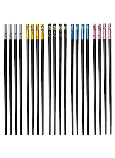 Pairs of Premium Non-Slip Fiberglass Chopsticks - Reusable, Dishwasher Safe &amp; Easy to Clean Dining Tools for Home, Restaurant &amp; Hotel Use (9.45 Inch)