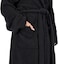 1CHASE 100% Cotton Shawl Bathrobe for Women and Men, Terry Bathrobe Hotel and Spa quality, Highly Absorbent And Light Weight With Pockets- Unisex (L/XL) (Black)