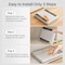1CHASE Pull out Cabinet Organizer, Expandable Heavy Duty Slide out Drawers Fixed with Adhesive Nano Film for Pots, Roll out Shelf Storage for Kitchen Base Cabinet Organization