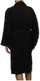 1CHASE 100% Cotton Shawl Bathrobe for Women and Men, Terry Bathrobe Hotel and Spa quality, Highly Absorbent And Light Weight With Pockets- Unisex (L/XL) (Black)