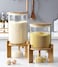 1CHASE Borosilicate Glass Rice Dispenser with Wooden Stand - 5L/8L Flour and Cereal Container with Airtight Bamboo Lid, Glass Measuring Cup, and Multipurpose Storage for Kitchen (8L)