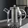 1CHASE Borosilicate Glass Teapot with Stainless Steel Infuser &amp; Removable Lid   1600ml Large Capacity Loose Leaf Tea Strainer with Heat-Resistant Tea Pot Filter for Kitchen