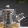 1CHASE Borosilicate Glass Teapot with Stainless Steel Infuser &amp; Removable Lid   1600ml Large Capacity Loose Leaf Tea Strainer with Heat-Resistant Tea Pot Filter for Kitchen