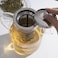 1CHASE Borosilicate Glass Teapot with Stainless Steel Infuser &amp; Removable Lid   1600ml Large Capacity Loose Leaf Tea Strainer with Heat-Resistant Tea Pot Filter for Kitchen